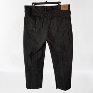 Eddie Bauer Vintage Authentic Denim Classic Fit 35x30 Straight Black jeans 90;s